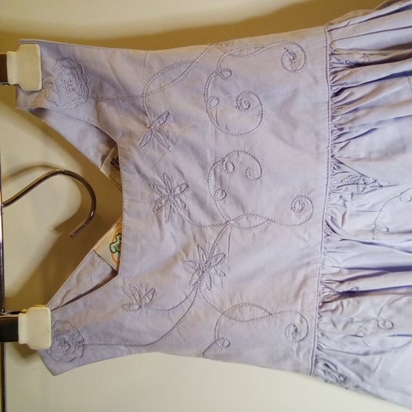 Lavender Embroidered Dress NWT Size 4 - Picture 6 of 7